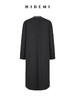 HIDEMI 甄选可再生纤维斜纹复古感v领宽肩大廓形厚款高织高克重长款西装西服大衣 商品缩略图7