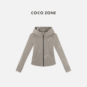 COCO ZONE 简约纯色休闲连帽外套显瘦百搭女上衣CC1C1991