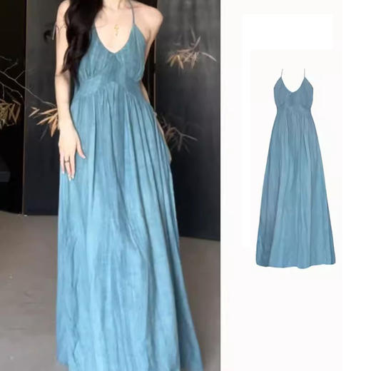 裁缝学苑AS318V领吊带连衣裙纸样女装夏季新款亚麻长裙子服装打板 商品图4