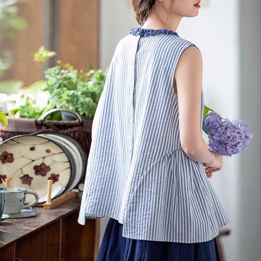 裁缝学苑AQ342无袖衬衫纸样女装新款夏款无袖衬衣小衫上衣服装打板 商品图4