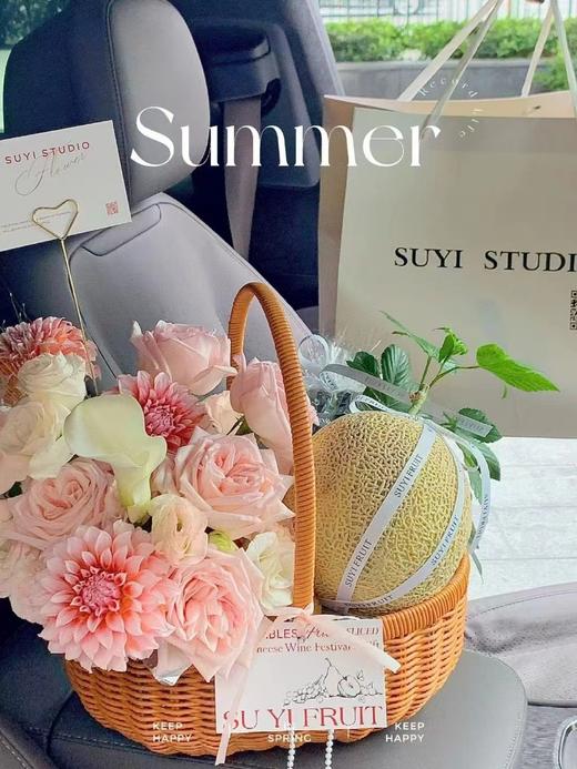 【藤编】水果花篮套二/鸡蛋月子花篮（大号34*26*34 小号31*24*29） 商品图6