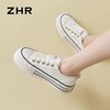 ZHR则则厚底小白鞋女2024夏季新款松糕底增高板鞋透气运动休闲鞋 商品缩略图9