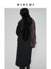 HIDEMI 甄选可再生纤维斜纹复古感v领宽肩大廓形厚款高织高克重长款西装西服大衣 商品缩略图4