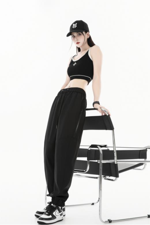 💥💥💥【真维斯情侣宽松水洗工装裤2468款】✅无论什么腿形，穿上就显瘦 ✅黑科技面料：不易皱，不闷热，户外抗风 商品图1