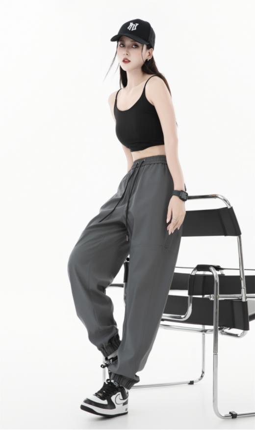 💥💥💥【真维斯情侣宽松水洗工装裤2468款】✅无论什么腿形，穿上就显瘦 ✅黑科技面料：不易皱，不闷热，户外抗风 商品图2