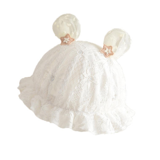 【小公主凉帽遮阳防晒】女宝宝帽子婴儿渔夫帽夏季超薄款透气0-12个月 商品图4