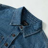 西遇长袖牛仔连衣裙女新款蓝色中长款宽松时尚衬衫裙D3342298 商品缩略图5
