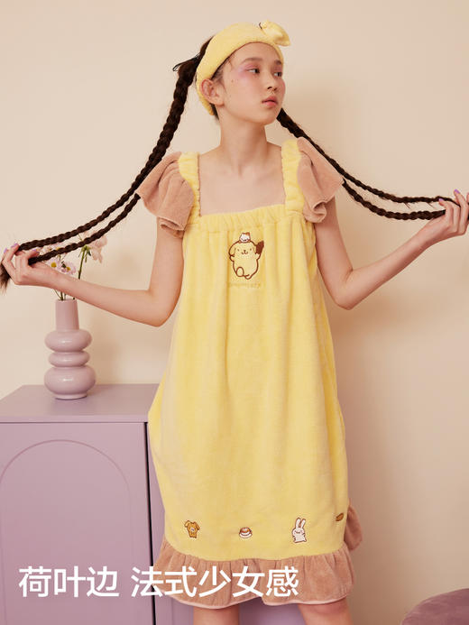 三利库洛米联名款可爱软糯速干吸水宿舍可用可爱浴裙 商品图1