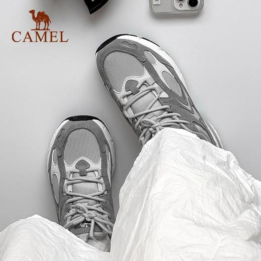 骆驼户外休闲鞋男士2025春秋季新款轻便透气防滑减震厚底增高徒步鞋运动女鞋 K14C304653_K24C304647 商品图1