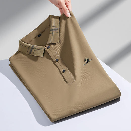 【新款DDP】大依优型大码长袖Polo衫翻领男装加肥加大体恤大号上衣胖子弹力休闲商务 商品图4