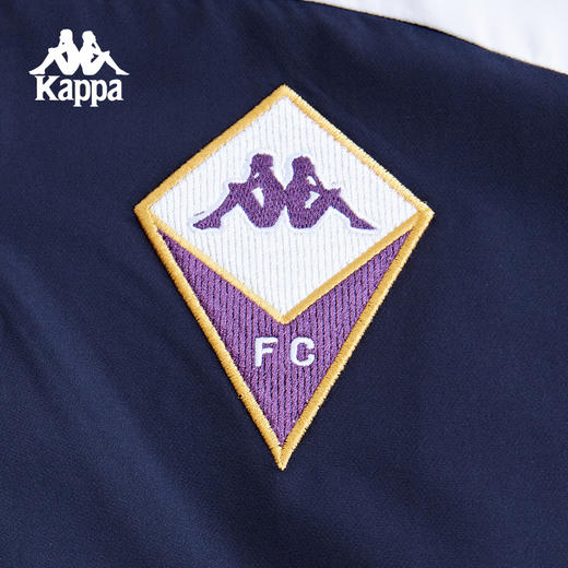 Kappa卡帕背靠背防泼水外套女梭织半拉链夹克复古球衣运动上衣男KPCGCJJ50 商品图9