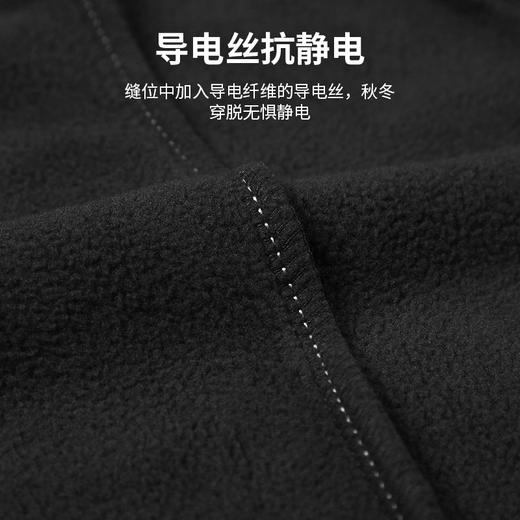 拓路者抓绒衣拉链衫男新款立领保暖加绒摇粒绒冲锋衣内胆上衣外套 商品图2