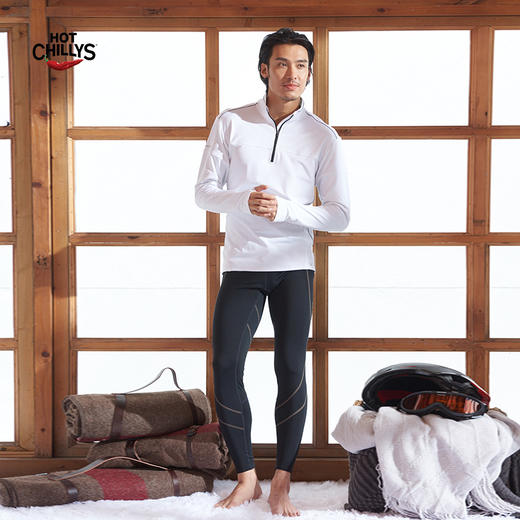 HOTCHILLYS热椒8K磨毛高领运动内衣男登山速干排汗上衣HA9925 商品图3