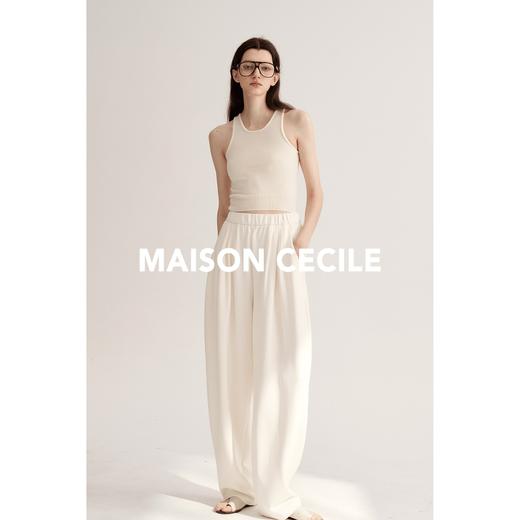 MAISON CECILE四色/软糯松弛感运动休闲版松紧腰神裤 商品图3