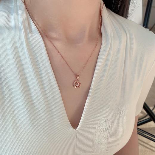 简约精致六芒星星球微镶设计高级感项链 商品图5