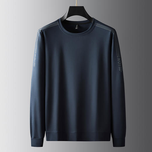 【新款DPF】大依优型大码长袖卫衣圆领套头加肥加大宽松休闲上衣男士打底 商品图2