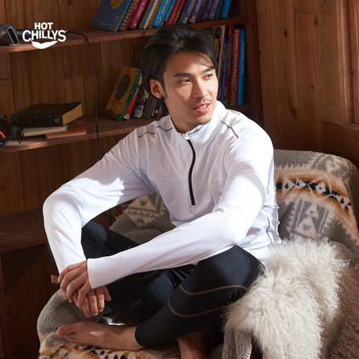 HOTCHILLYS热椒8K磨毛高领运动内衣男登山速干排汗上衣HA9925 商品图1