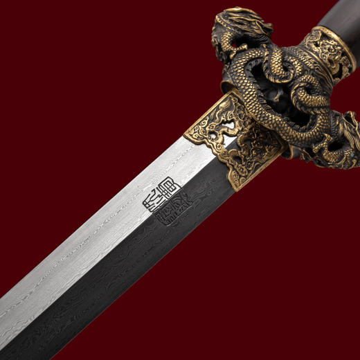 九龙剑 龙泉沈广隆宝剑 传统剑 礼品剑 收藏剑 未开刃 商品图3