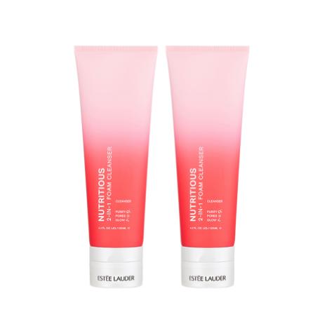 双支装   雅诗兰黛  ESTEE  LAUDER  鲜活亮采红石榴二合一洁面乳   125ml*2 商品图0