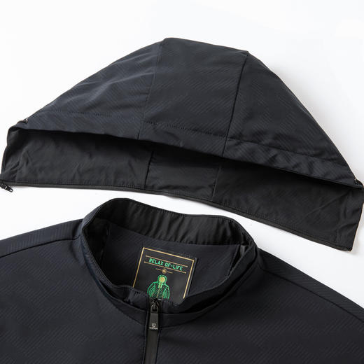 【可拆卸帽】【新款DSZ】大依优型大码男装连帽夹克加肥加大休闲夹克胖子宽松外套上衣户外 商品图2