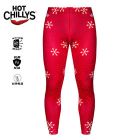 HOTCHILLYS热椒儿童运动红色保暖内衣长裤排汗速干HCA4092P