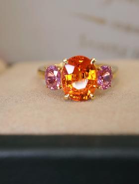 2.50ct 4.28g 芬达石戒指