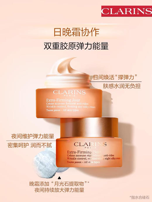 【海关保税直发】Clarins娇韵诗焕颜胶原弹簧霜-日晚霜-会员5折 商品图0