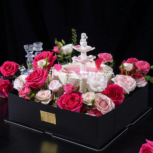 弗洛伊德玫瑰·许愿池蛋糕（喷泉）【D4881】 商品图1