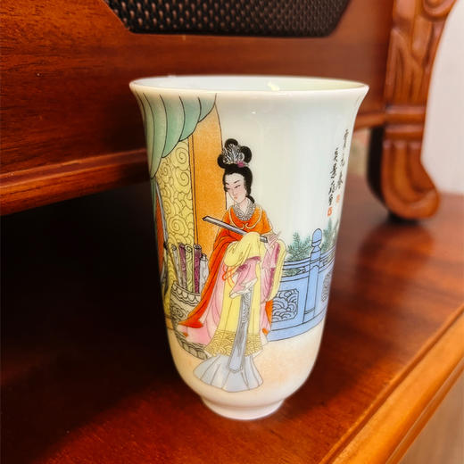 【经典】景德镇官窑技艺粉彩瓷四大美人杯 商品图5