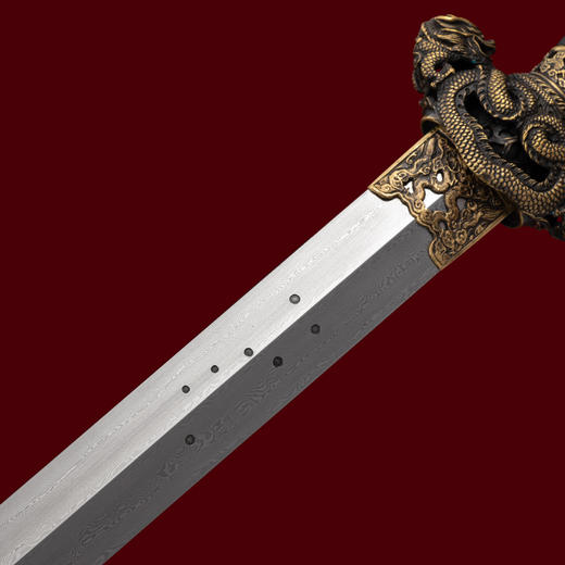 九龙剑 龙泉沈广隆宝剑 传统剑 礼品剑 收藏剑 未开刃 商品图4