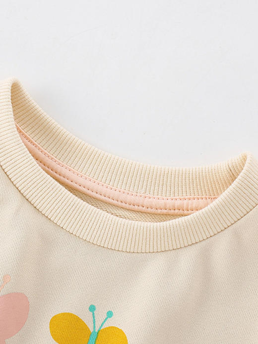 【秋装卫衣，时尚百搭，让宝宝时尚又可爱】女童卫衣秋款 秋装长袖小孩 中小童女宝宝上衣外穿 儿童童装-QQ 商品图1