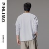 PINLI品立春季新款男士潮牌纯色长袖T恤圆领百搭打底休闲上衣B243111003 商品缩略图3