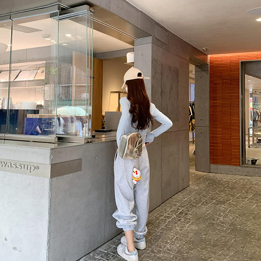 <曾小咸推荐>现货秒杀 ！微信超特价！ 2色腰头撞色束脚休闲裤 日常169.99 立减90 秒杀79.99！！ 商品图4