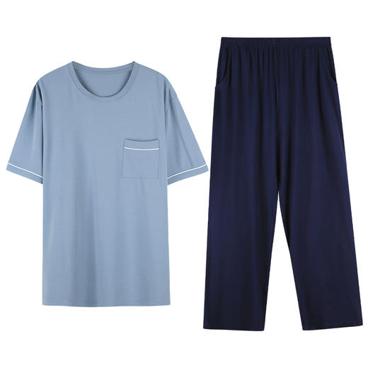 I'd爱帝男士简约圆领套头短袖长裤套 商品图6