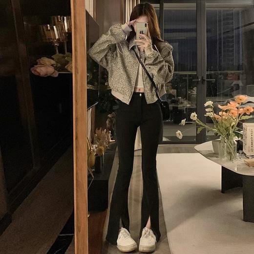 韩版短款小香风外套设计感小众女春秋款宽松vintage休闲夹克上衣 商品图1