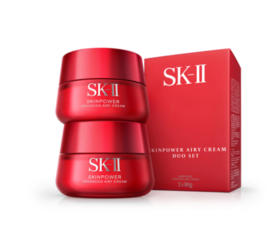 双支装   SK-II  致臻赋能焕采精华霜大红瓶面霜   80g*2