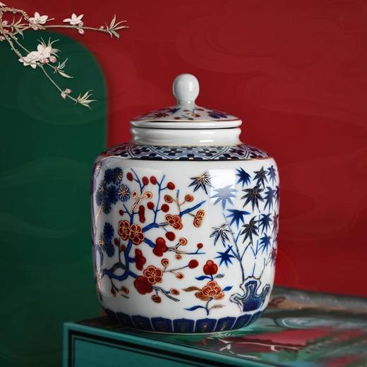 成艺茶具陶瓷茶叶罐密封罐茶罐储存罐储存罐空罐家用摆件创意四季发财融香茶叶罐 商品图3