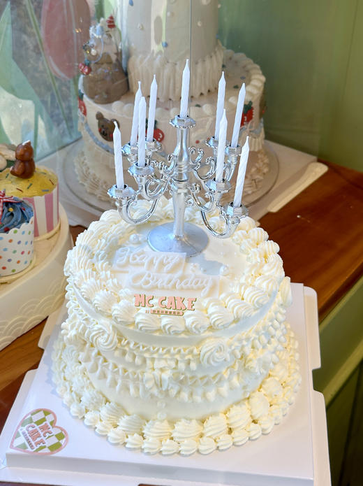 仙女 裱花烛台蛋糕 商品图1