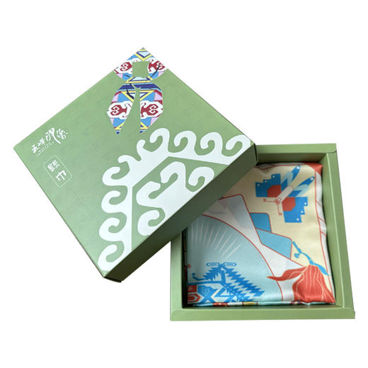 【五峰文创】五峰游礼丝巾土家特色西兰卡普创意丝巾 商品图4