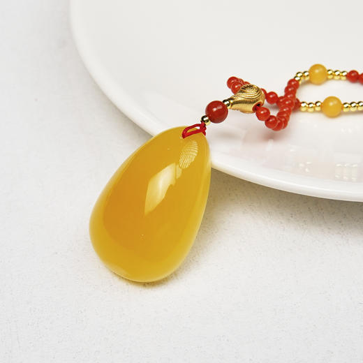 蜜蜡水滴吊坠 商品图0