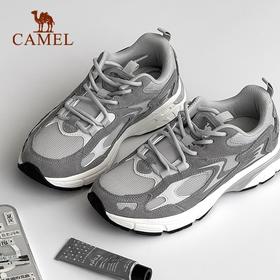 骆驼户外休闲鞋男士2025春秋季新款轻便透气防滑减震厚底增高徒步鞋运动女鞋 K14C304653_K24C304647