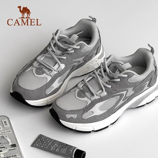 骆驼户外休闲鞋男士2025春秋季新款轻便透气防滑减震厚底增高徒步鞋运动女鞋 K14C304653_K24C304647 商品图0