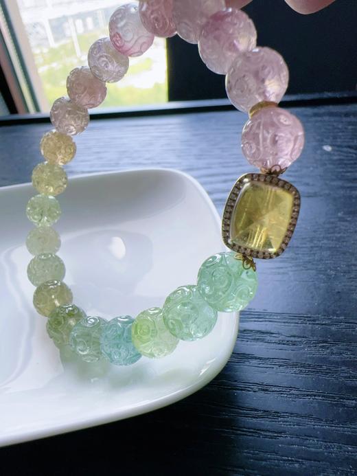 24.9g 9.3mm 雕刻碧玺手链 商品图1