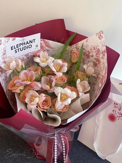 午后红茶/繁花包装纸（10张/包）防水动物粉色（20张） 商品图5