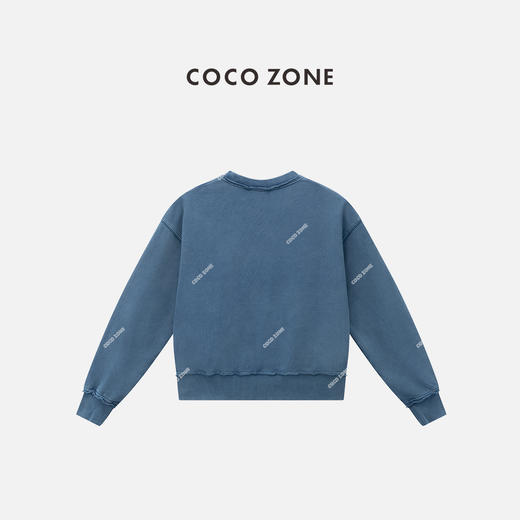 COCO ZONE 秋季新款圆领卫衣束口长袖上衣CC2C1608 商品图1