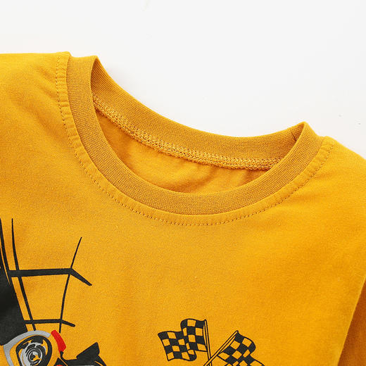 【纯棉打底，柔软舒适】男童长袖T恤 童装新品 儿童男宝宝上衣 休闲纯棉打底衫 时尚休闲的款式设计 让宝宝更加帅气-QQ 商品图1