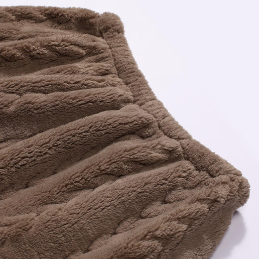 都市丽人都市锋尚睡衣舒适外出长袖长毛绒提花厚男士法兰绒套装FHT2D7 商品图12