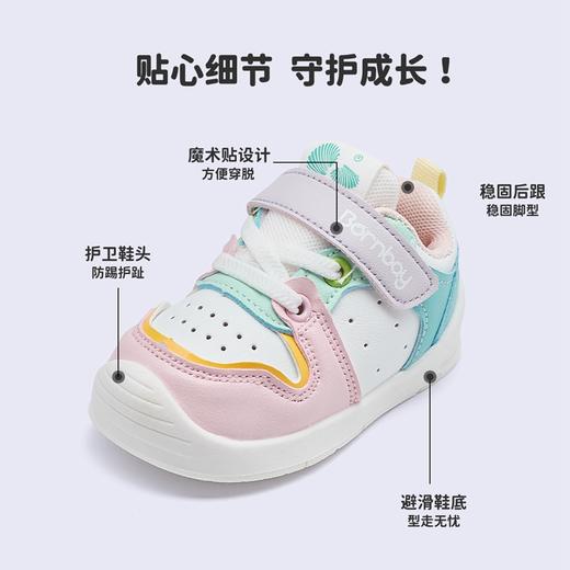 贝贝怡宝宝学步鞋2024秋季新款童鞋男童软底透气婴幼儿鞋子女孩ZB3DX017 商品图6