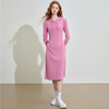 设计感收腰连帽长袖连衣裙女早春时尚休闲针织裙V0042566 商品缩略图1