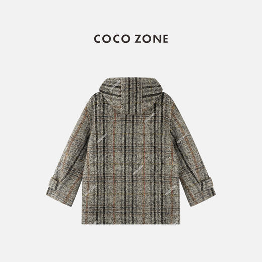 COCO ZONE 设计感连帽外套小香风格纹长袖上衣CC2C1859 商品图1